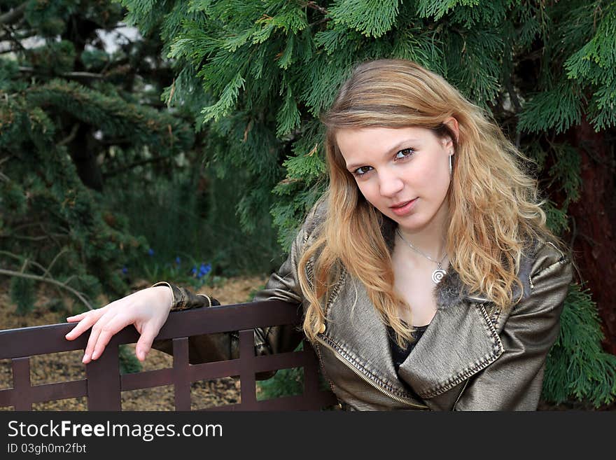 Teenager on the bench