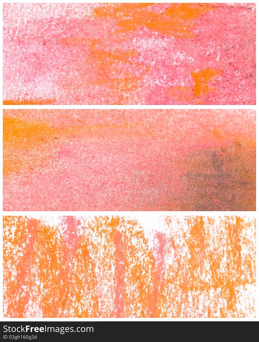 Abstract dry pastels banners, intesting background