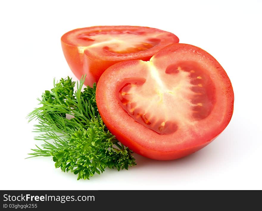 Tomatoes with green