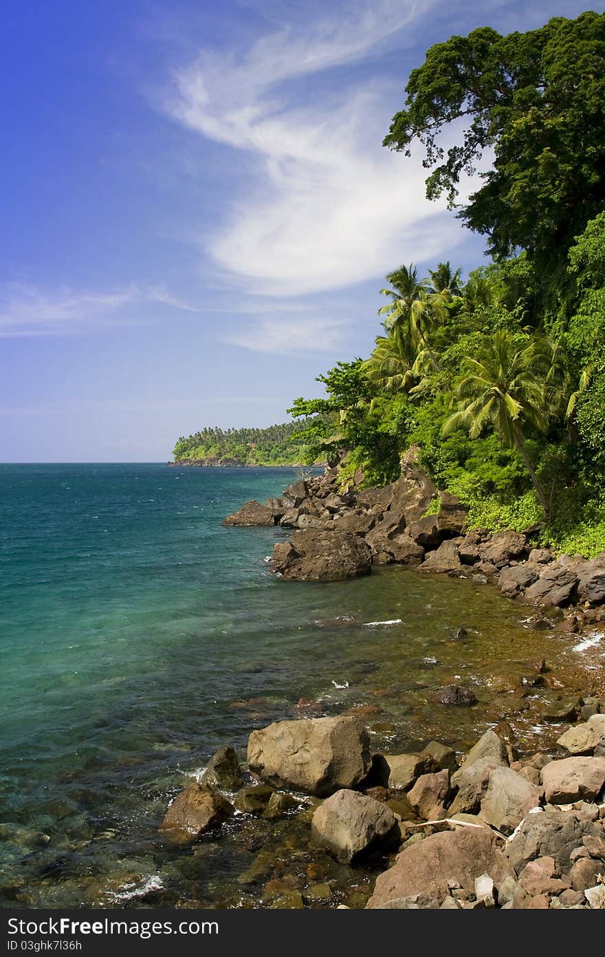 Coastal landscape, Camiguin Island, Philippines