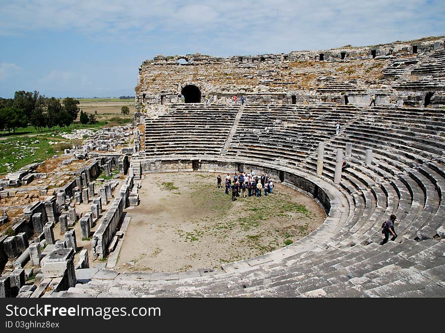 Tourism in Milet in Turkey. Tourism in Milet in Turkey