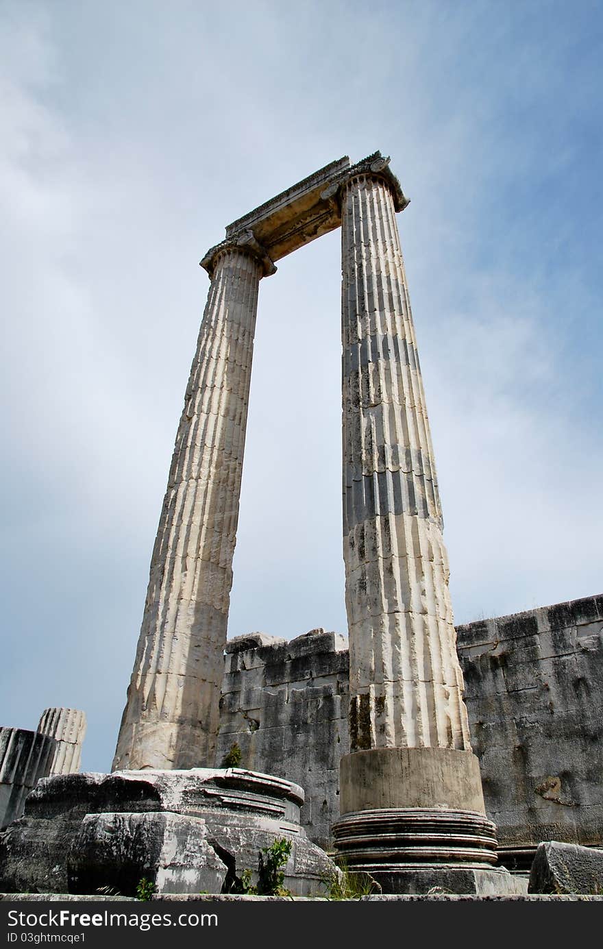 The columns of Apollo Temple