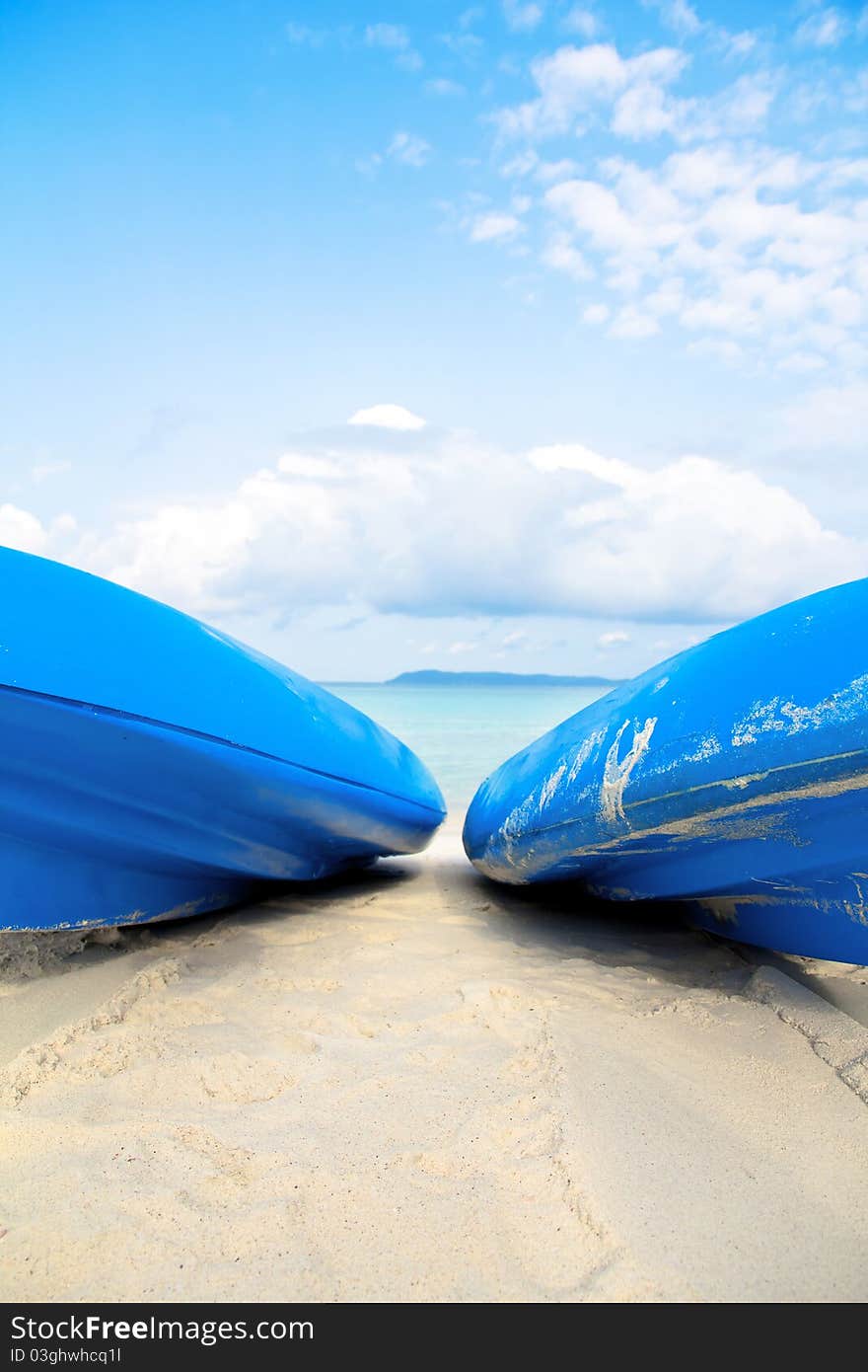 Kayak On Beach