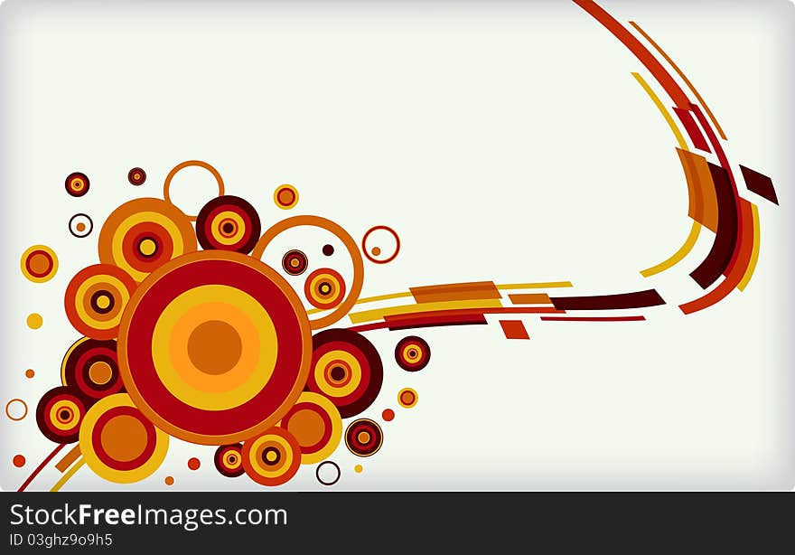 Abstract background with some circles different colors and place for text. Vector illustration. Abstract background with some circles different colors and place for text. Vector illustration.