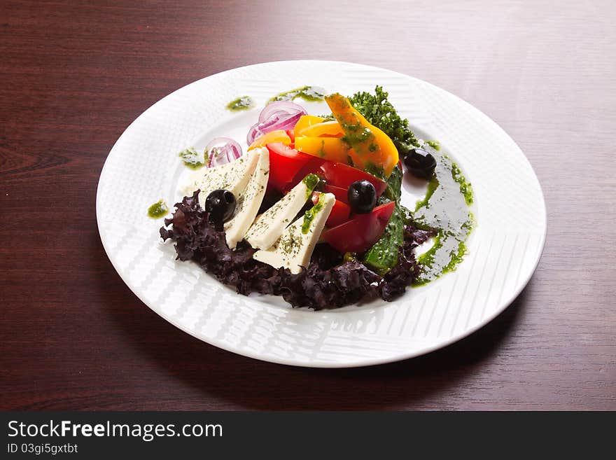 Fresh and useful Greek salad