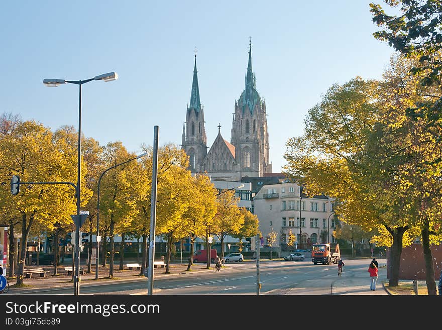 Street and church