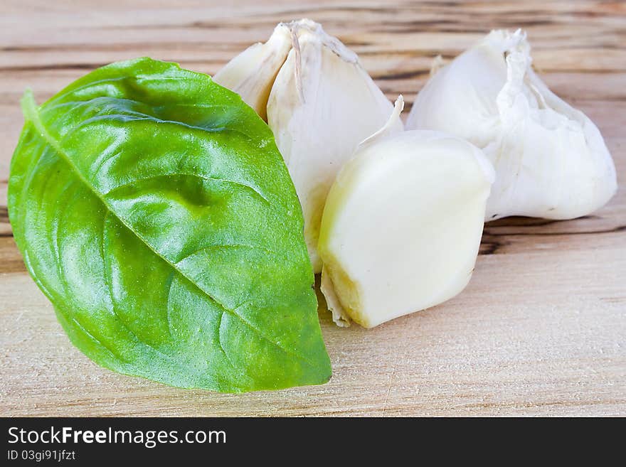 Garlic And Leaf Basil