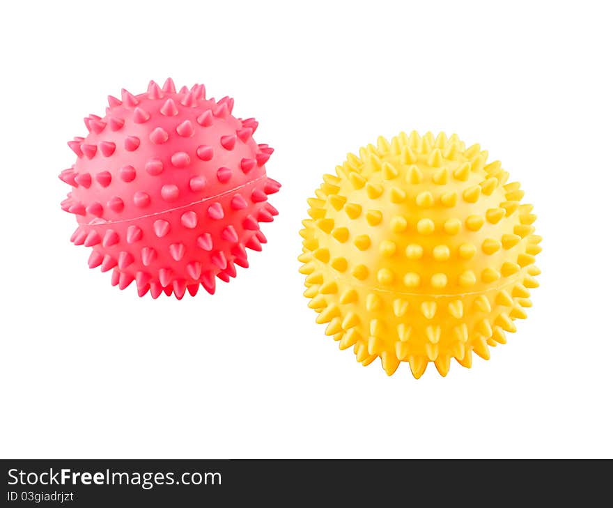 Hand Massage Balls Isolated