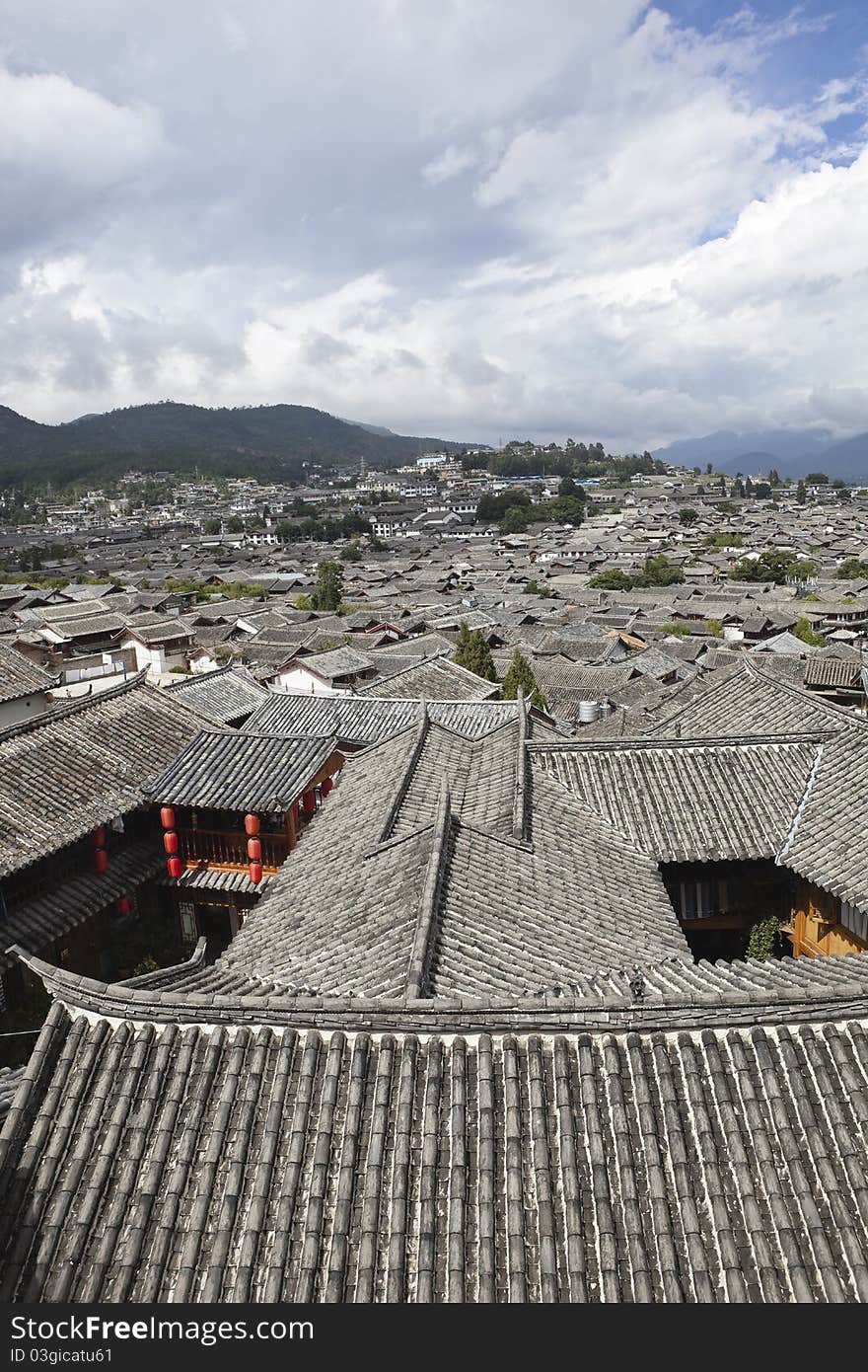 Ancient town of dayan in lijiang, yunnan province, southwest china. Ancient town of dayan in lijiang, yunnan province, southwest china.