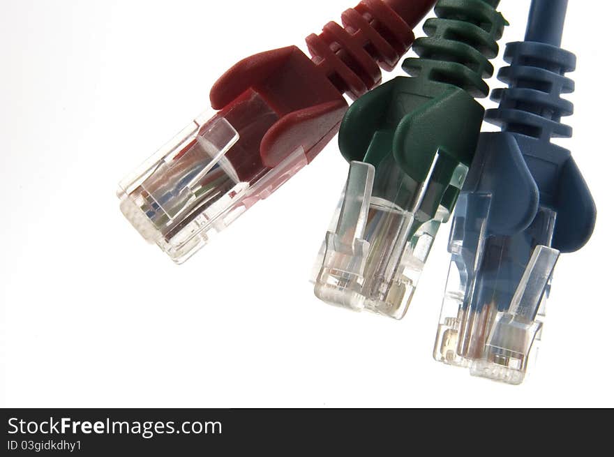 Cat6 network plugs RGB