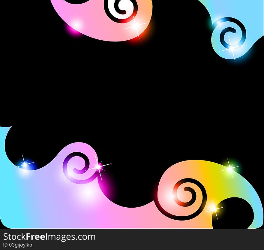 Colorful wave background