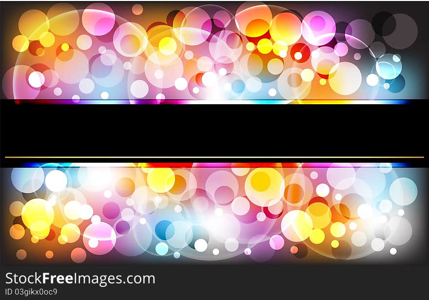 Abstract lights background. Vector illustration.