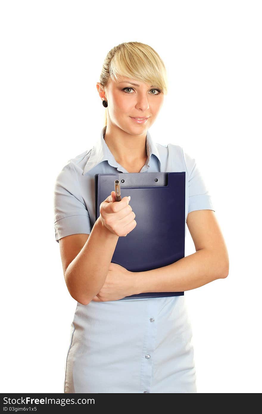 Closeup of an attractive young woman doctor with a smile. Closeup of an attractive young woman doctor with a smile