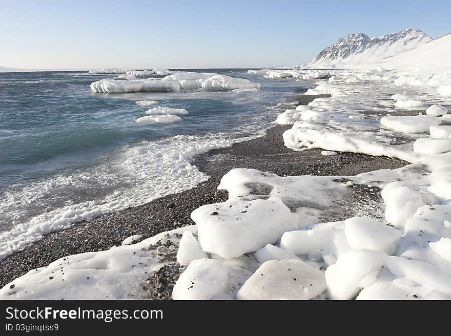 Antarctic Winter Landscape