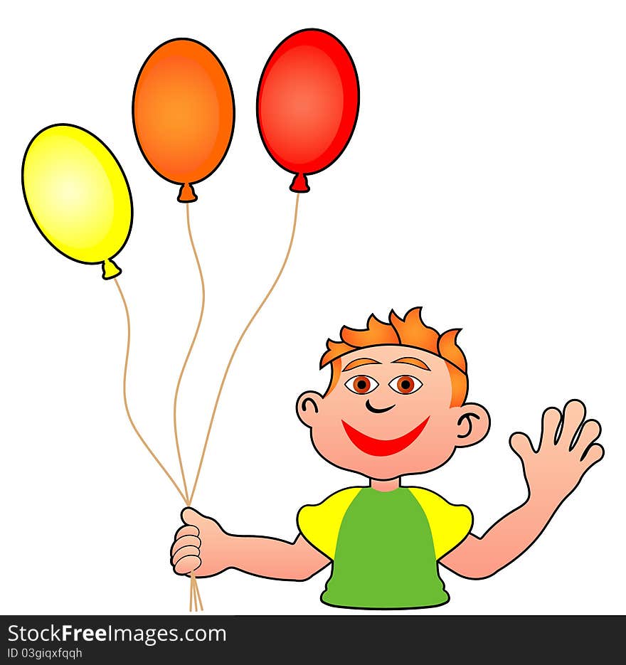 Boy With Balloons