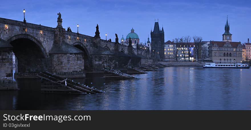 Night Charles Bridge