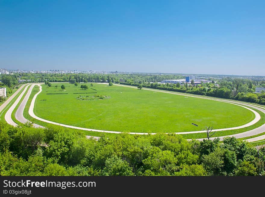 Race course Sluzew in Warsaw (Poland)