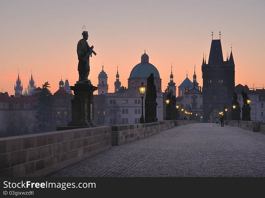 Morning Charles Bridge