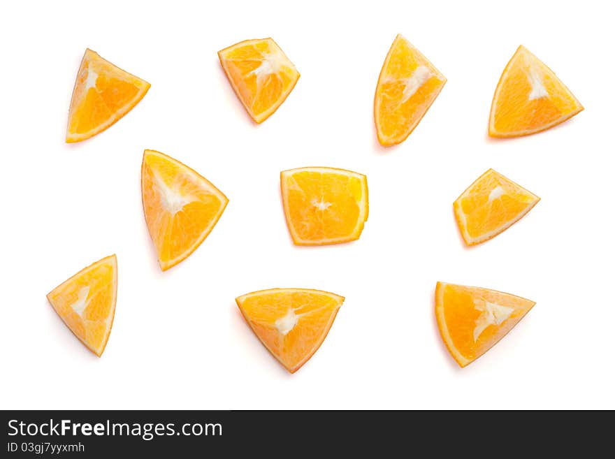 Sliced oranges