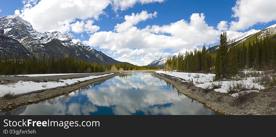 Majestic Scene in the Canadian Rockies