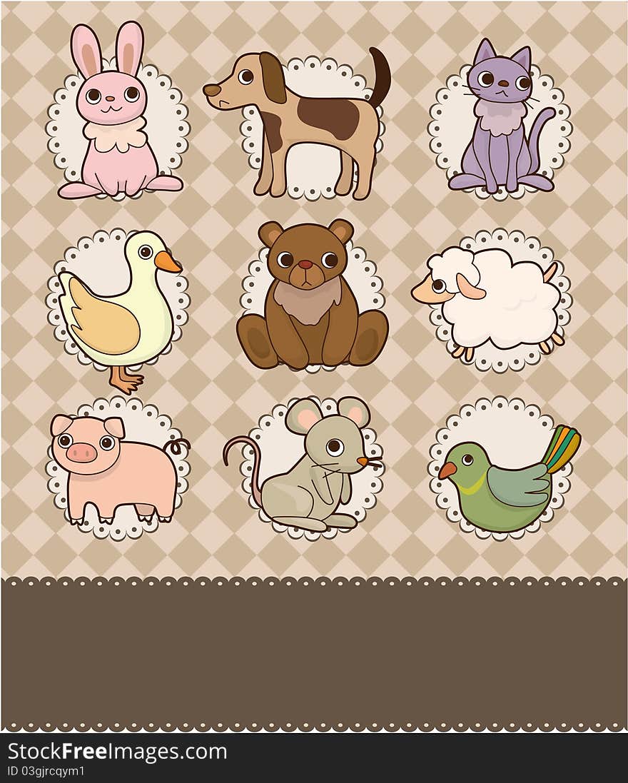 Cartoon Animal Card