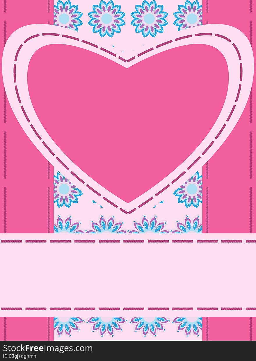 Greeting Card With Heart