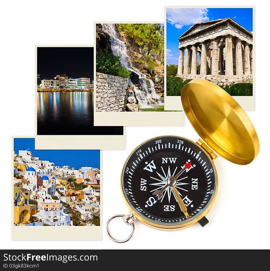 Greece Photography And Compass