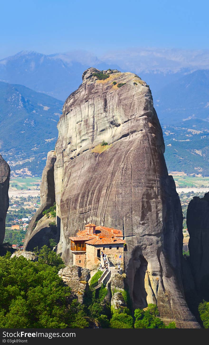 Meteora monastery in Greece - travel background