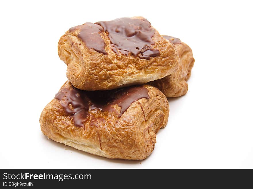 Puff pastry with chocolates