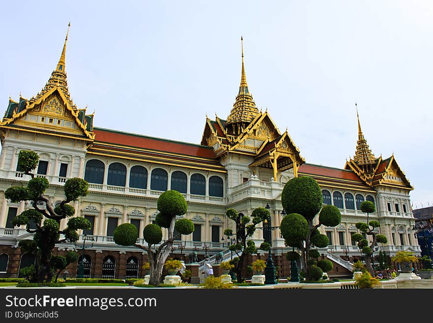 Royal palace in watphrakrew thiland