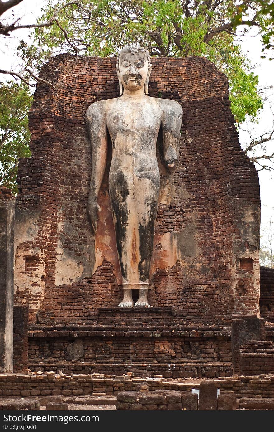 Buddha Image in Wat Phra Si lriyabot at Kamphaeng Phet Historical Park, Kamphaeng Phet Province, Thailand. Buddha Image in Wat Phra Si lriyabot at Kamphaeng Phet Historical Park, Kamphaeng Phet Province, Thailand