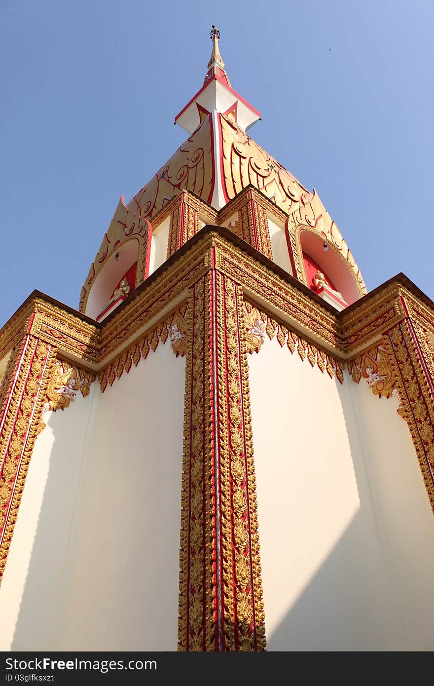 A picture of buddhist stupa or pagoda