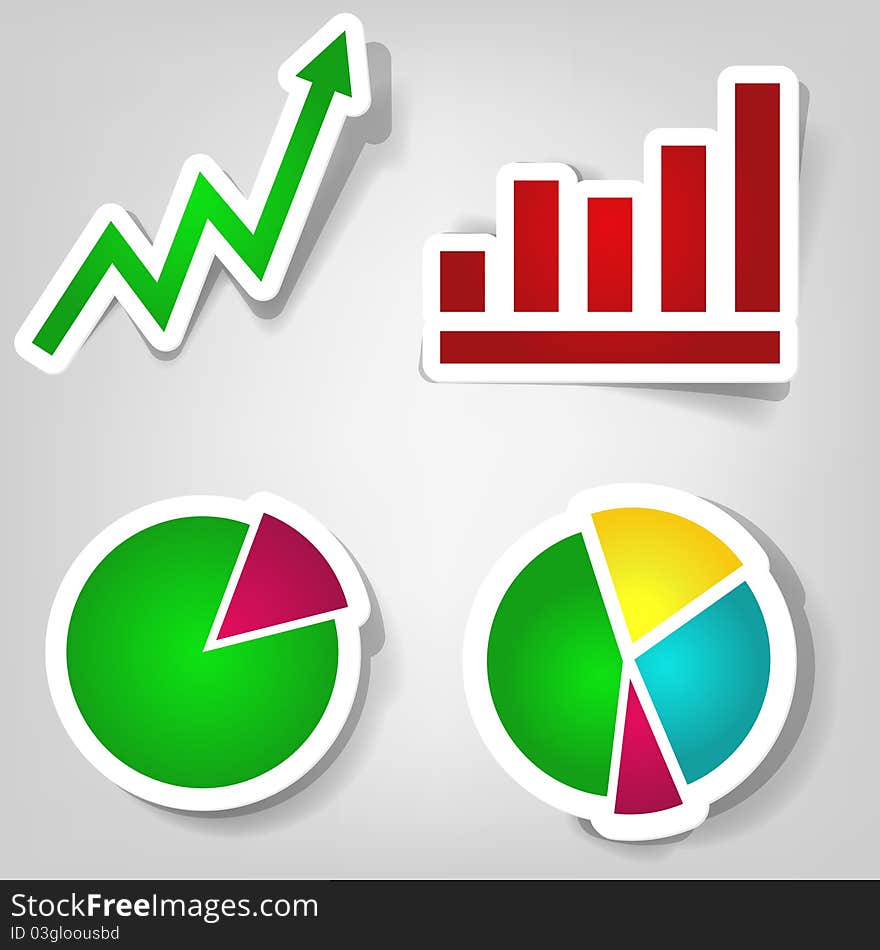 Set of design elements for making presentations. Set of design elements for making presentations