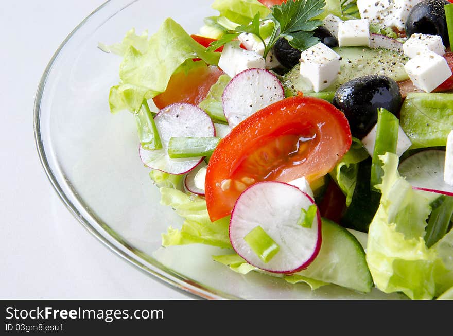 Plate of salad