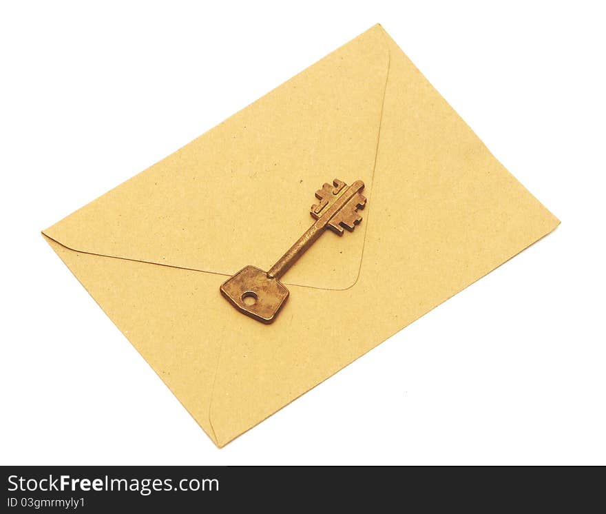 Old Key On The Envelope