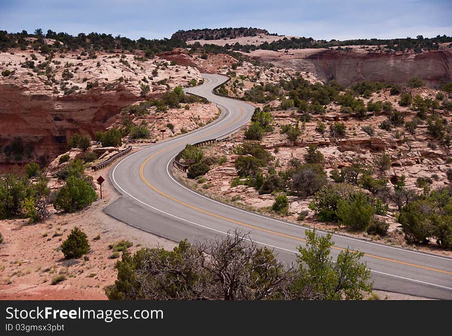 Road 211 to Canyonlands National Park - Needles District, Utah