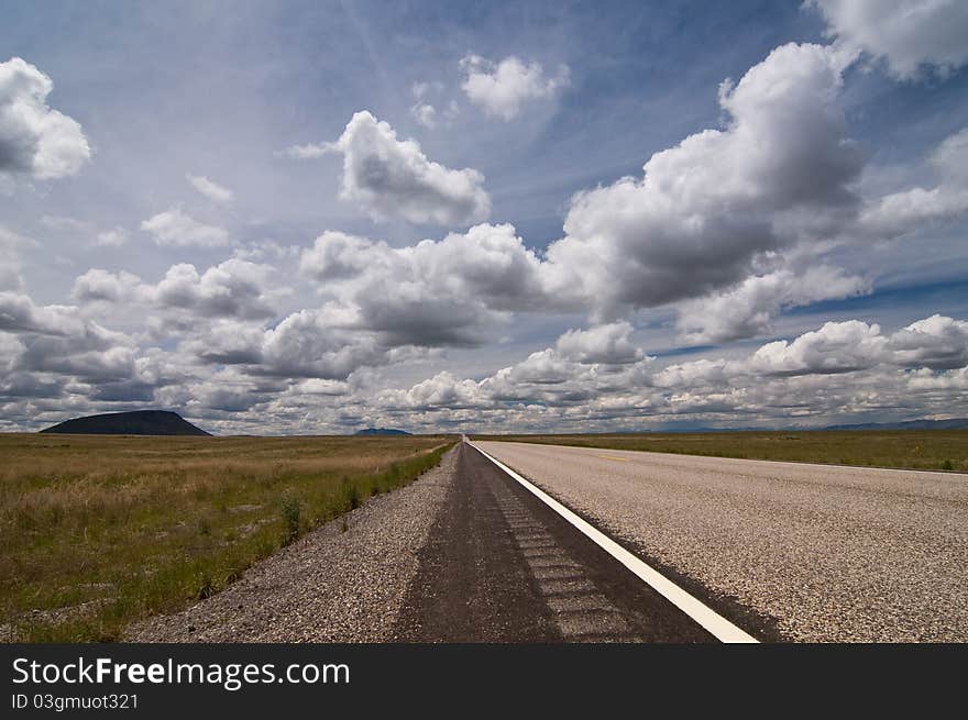 Road 20 towards Arco Idaho