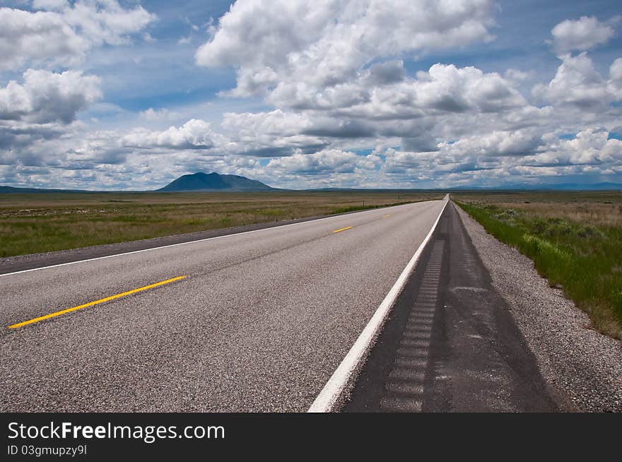 Road 20 towards Arco Idaho