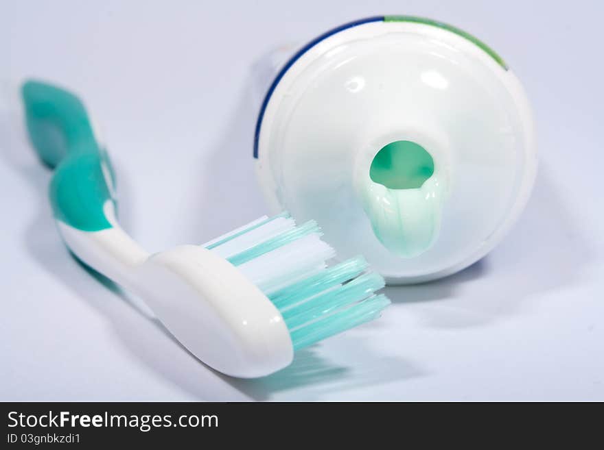 Toothbrush and toothpaste