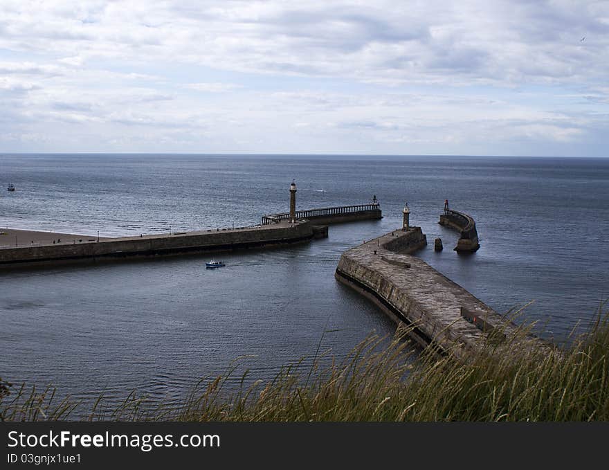 Whitby Piers