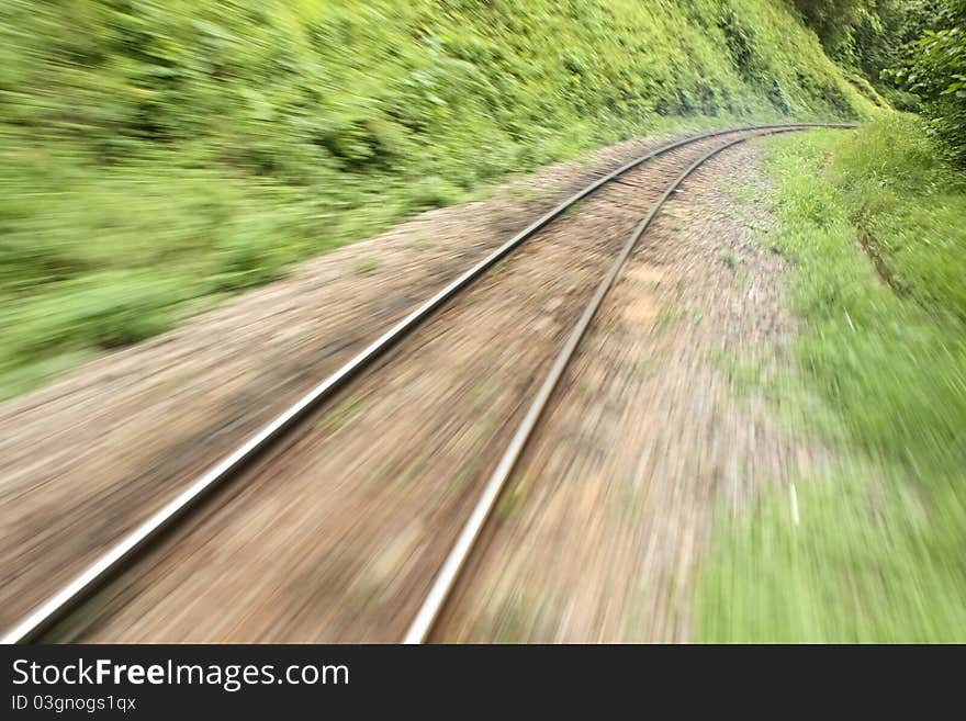 Railway move on Northern of Thailand