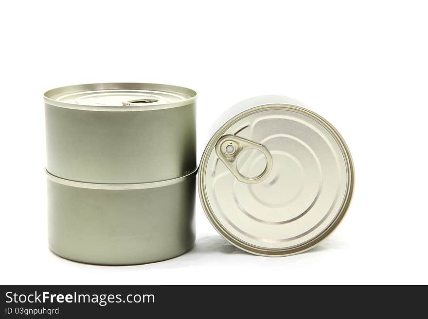 Isolated of Aluminum metal can on white background. Isolated of Aluminum metal can on white background