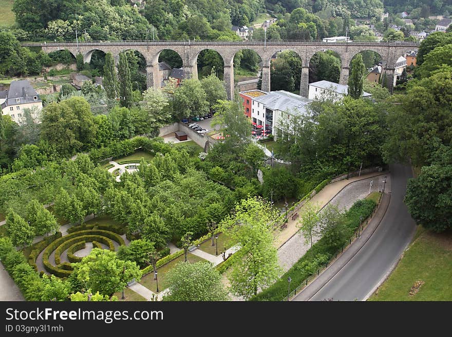 Railway Bridge In Luxembourg