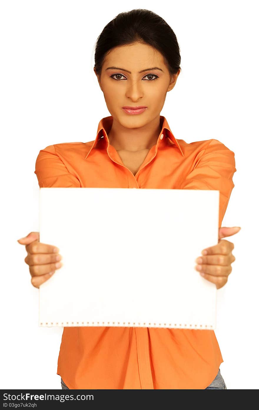 Portrait of young student isolated leaning on white wall