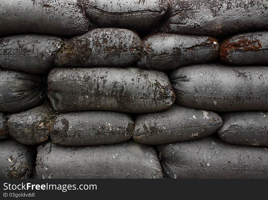 Sand Bag on Phetburi ,Thailand