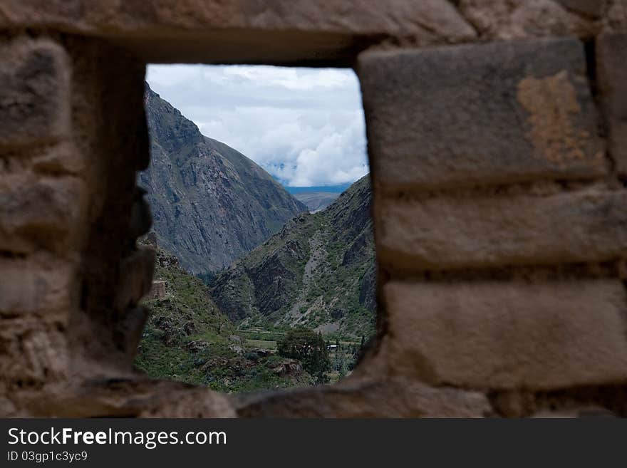 Mountain view, Ollantambo, Peru