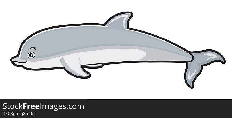 A  illustration of a dolphin