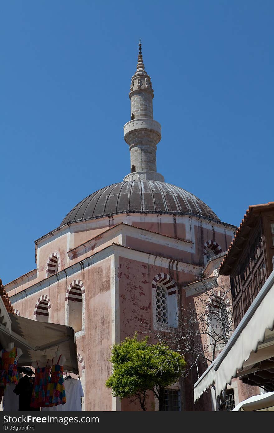 Mosque Of Suleiman The Magnificent In Rhodes