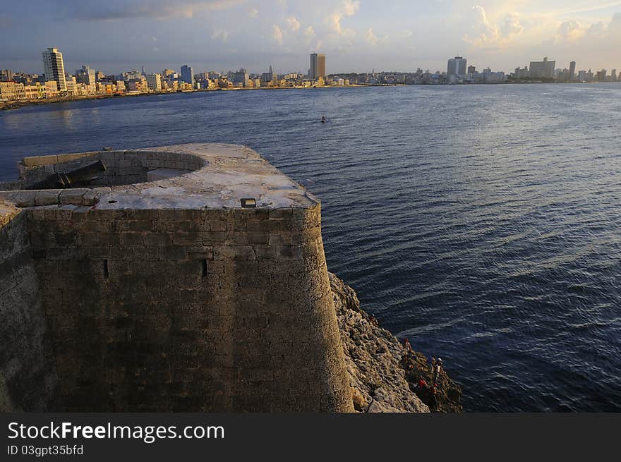 Havana skyline and bay entrance