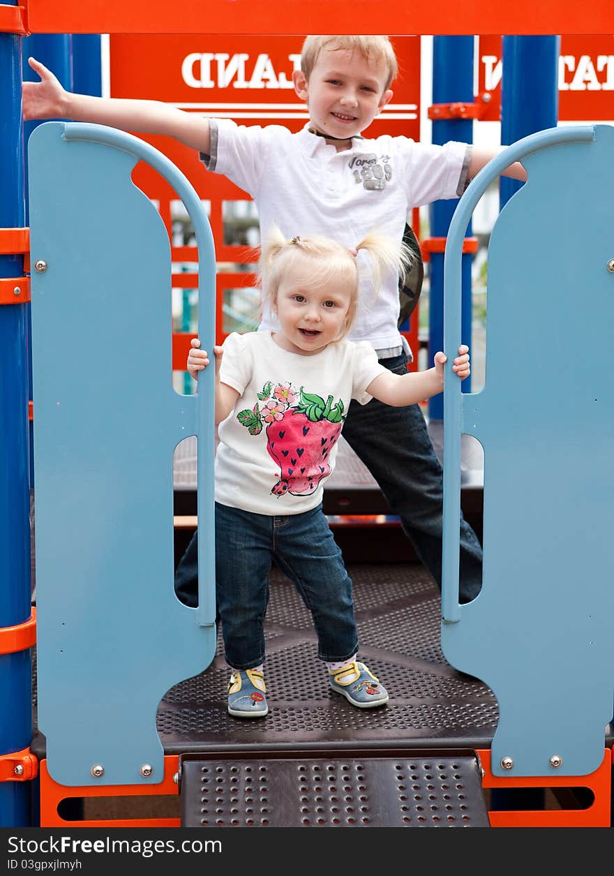 Image of kids playing on playground